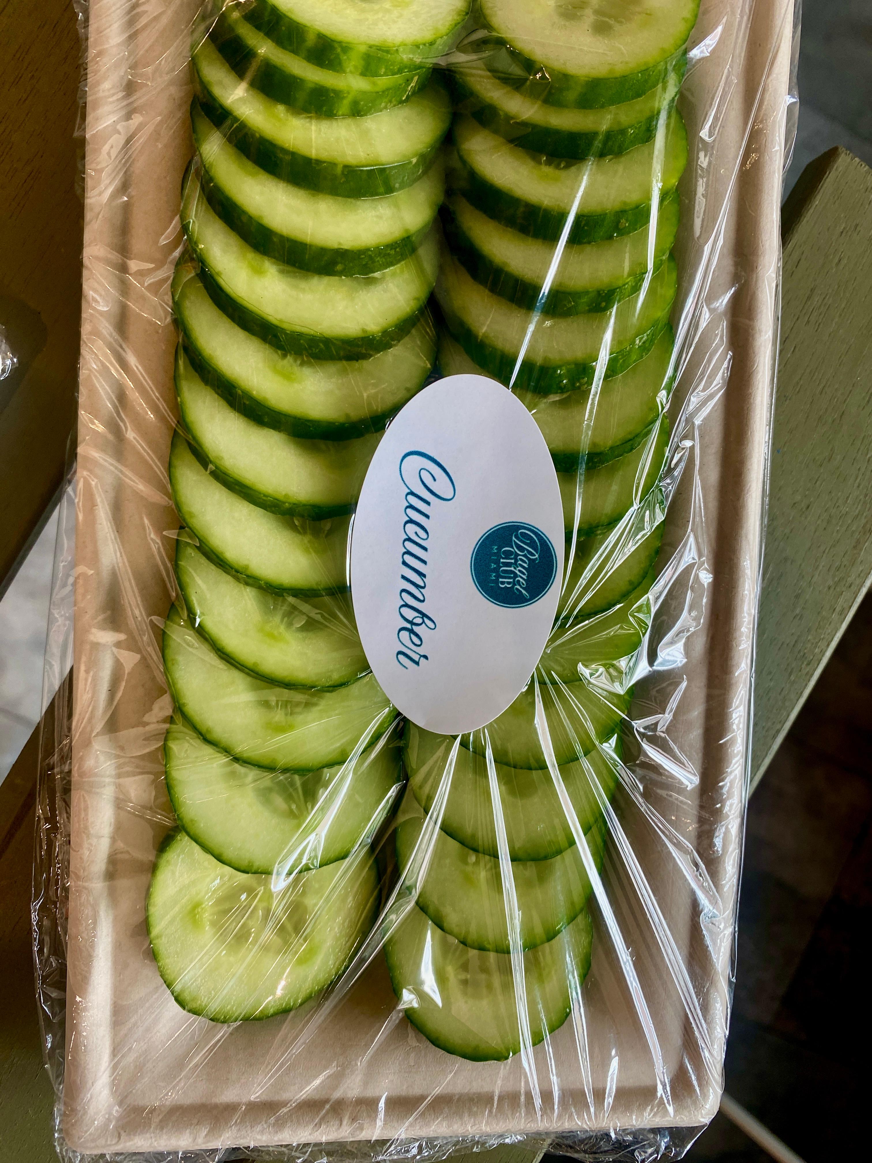 CUCUMBER SLICES (serves 3-4).