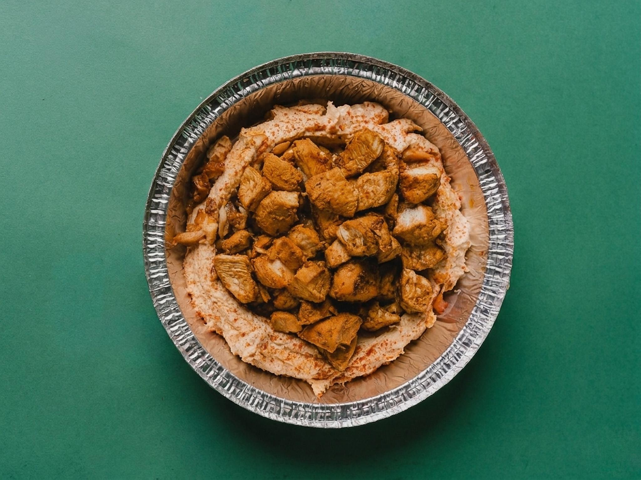 Chicken Loaded Hummus.