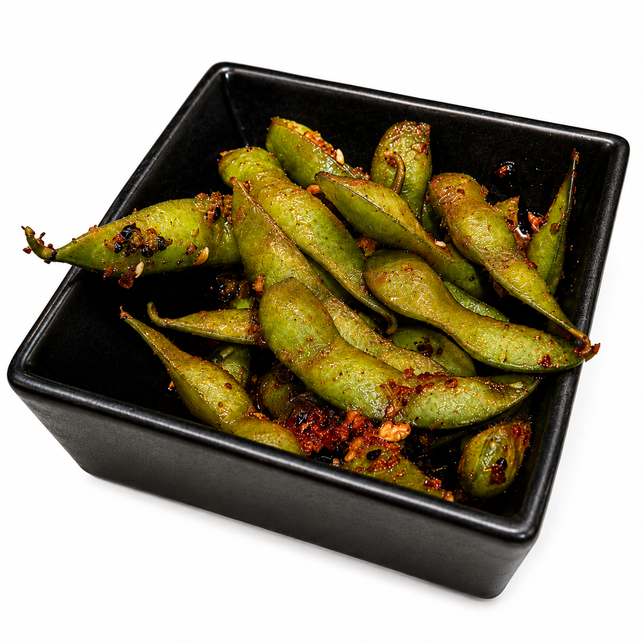 Spicy Blistered Edamame.