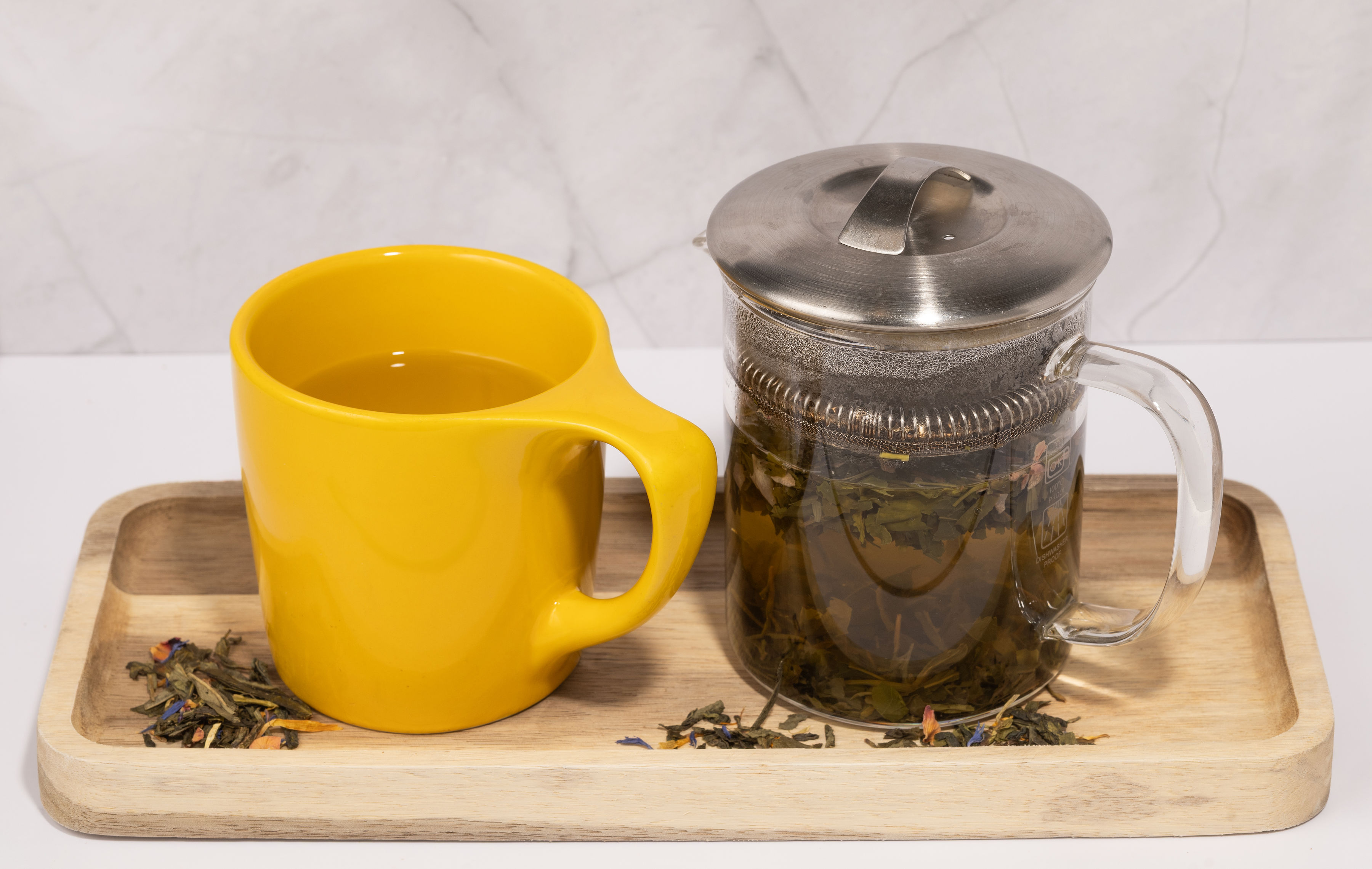 Iced Bellocq Green Loose Leaf Tea.