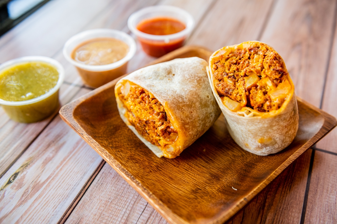 Chorizo Breakfast Burrito.