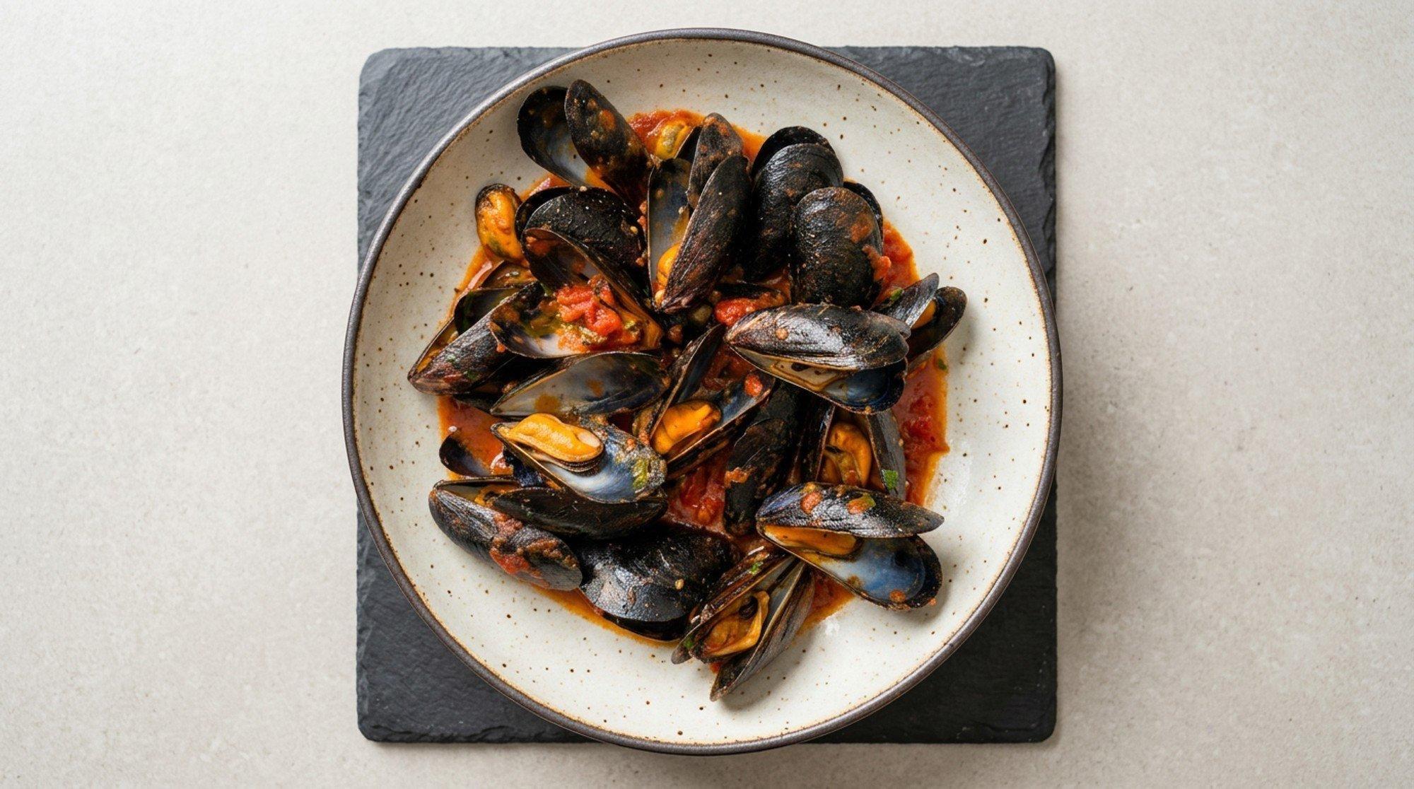Mussels Marinara.