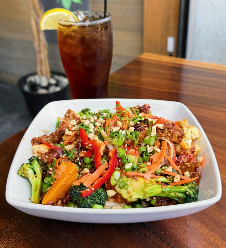Asian Stir Fry Beef Bowl.