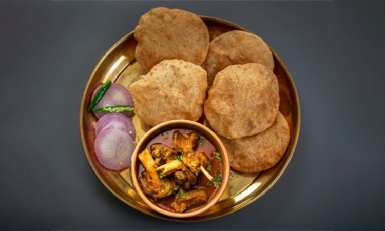 Poori & Goat Curry.