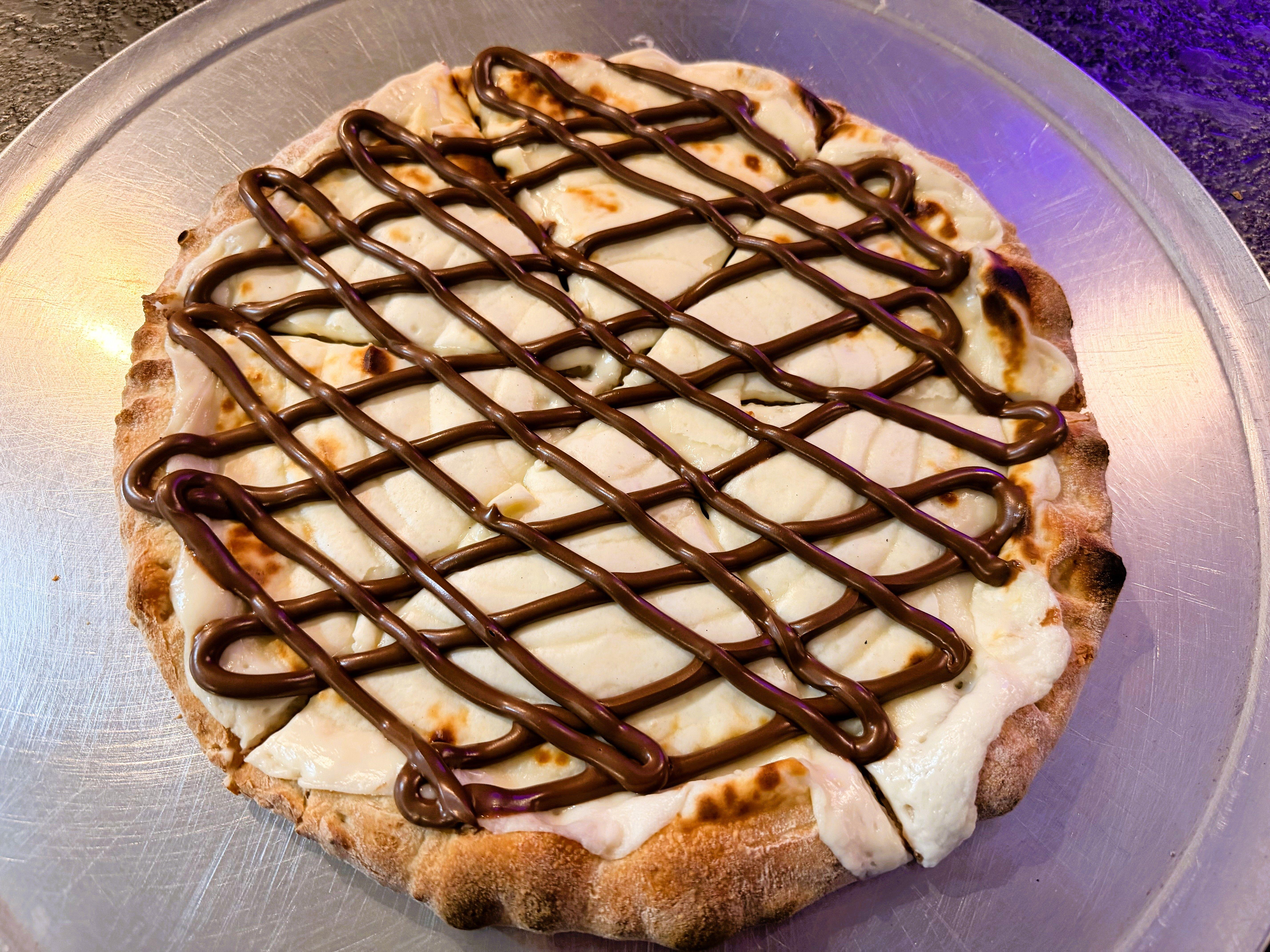 Nutella Cheesecake Pizza.