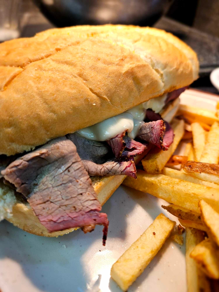 Smoked Beef French Dip.