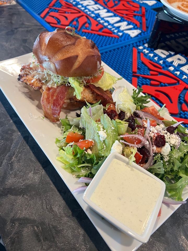 Caribbean Chicken Sandwich.