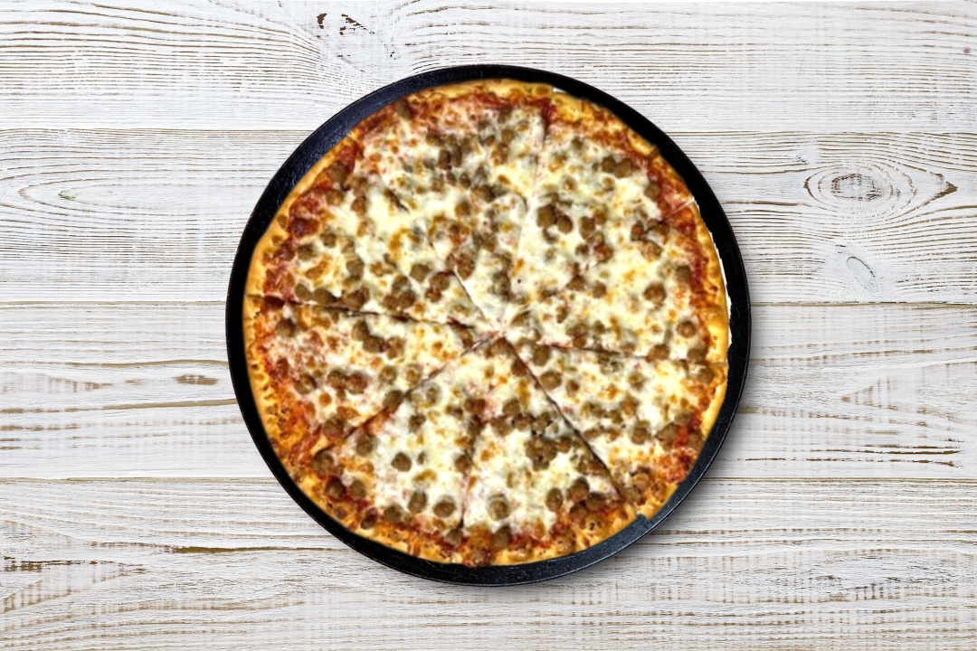Small Sausage Pizza.