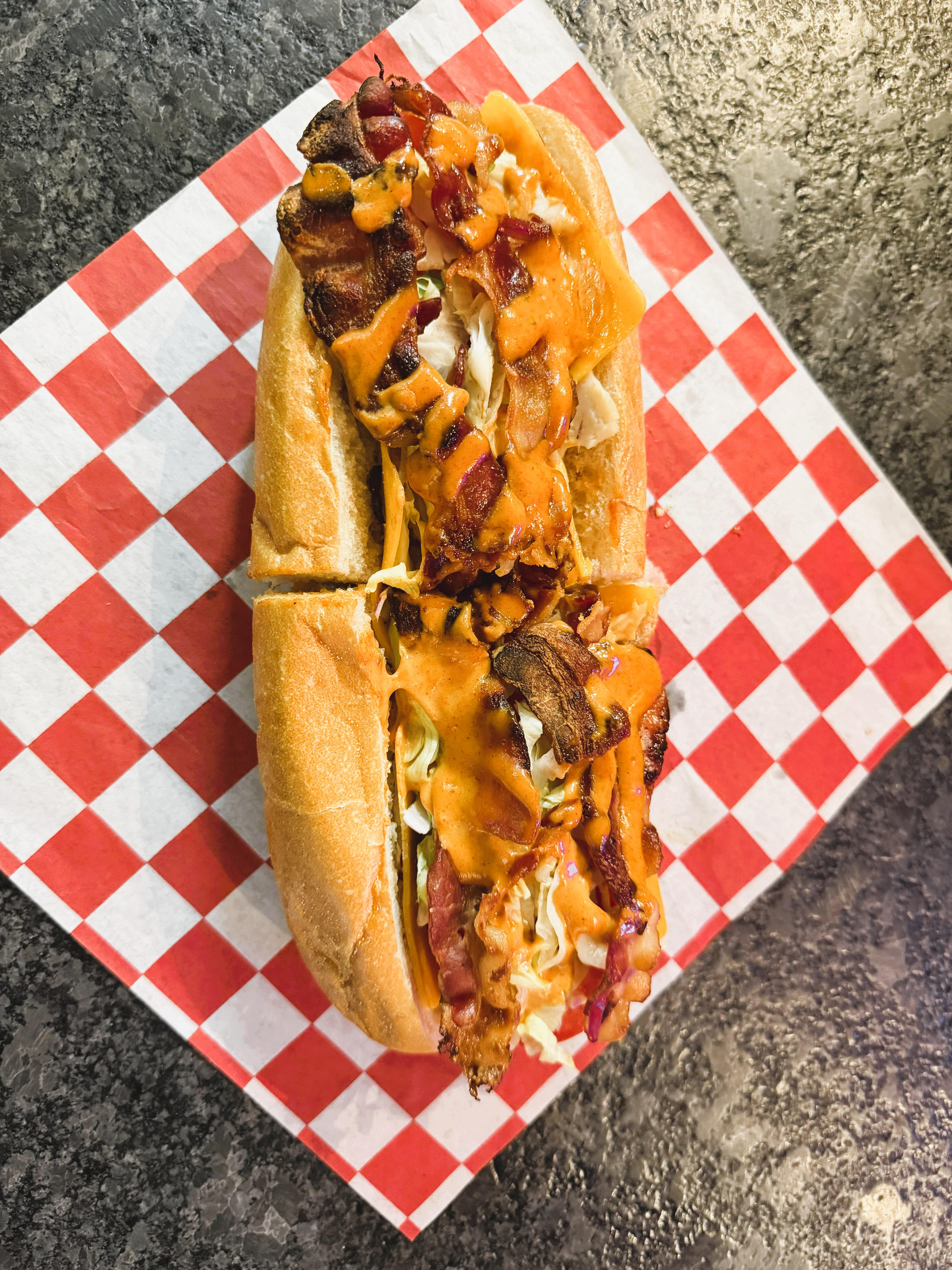Turkey, Bacon & Cheese.