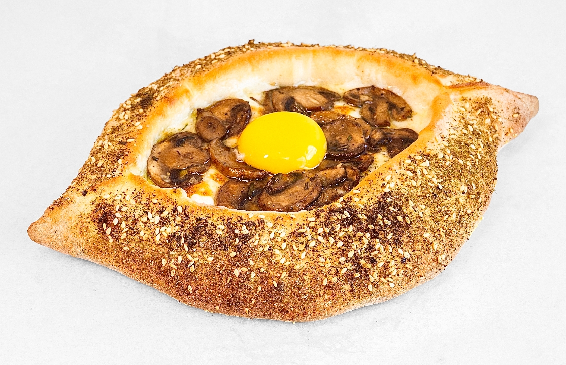 Mushroom Khachapuri.