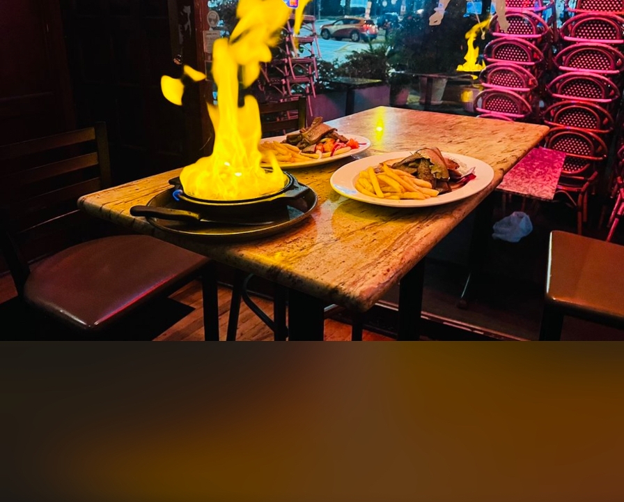 SAGANAKI FLAMBE.