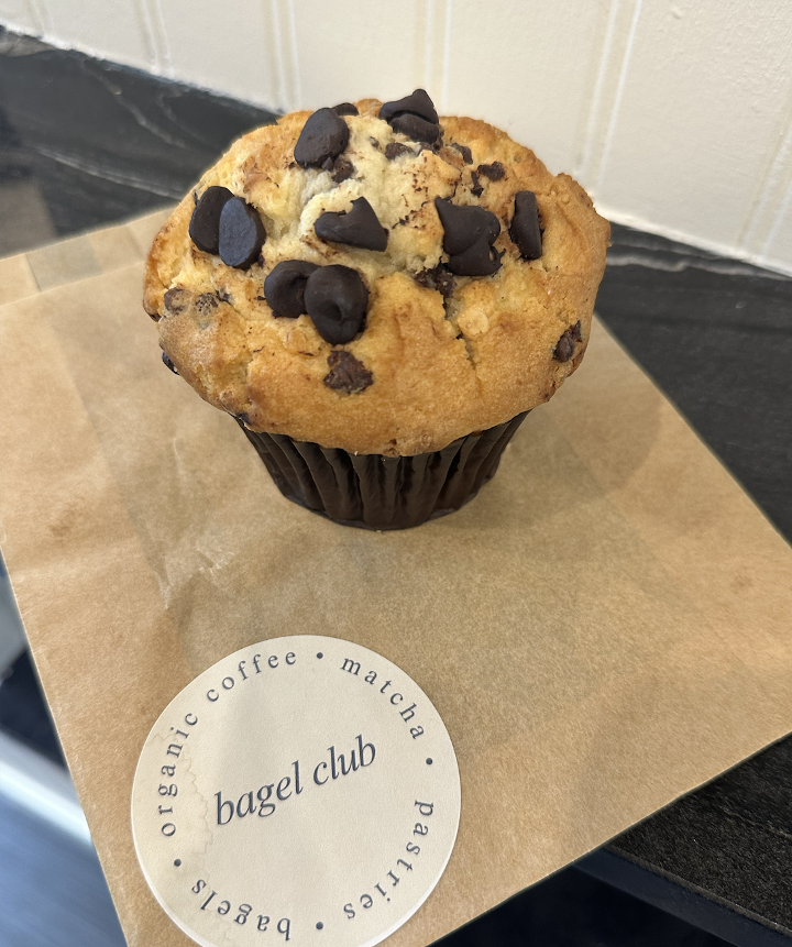 Choc Chip Yogurt Muffin.