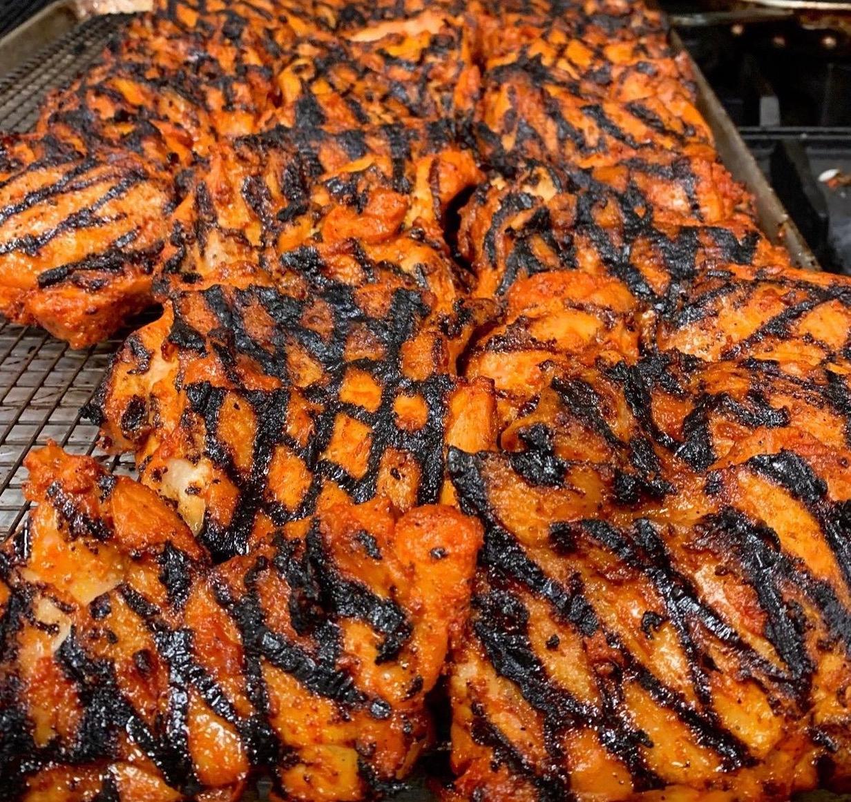 SIDE | Grilled Tocino with Kamatis.