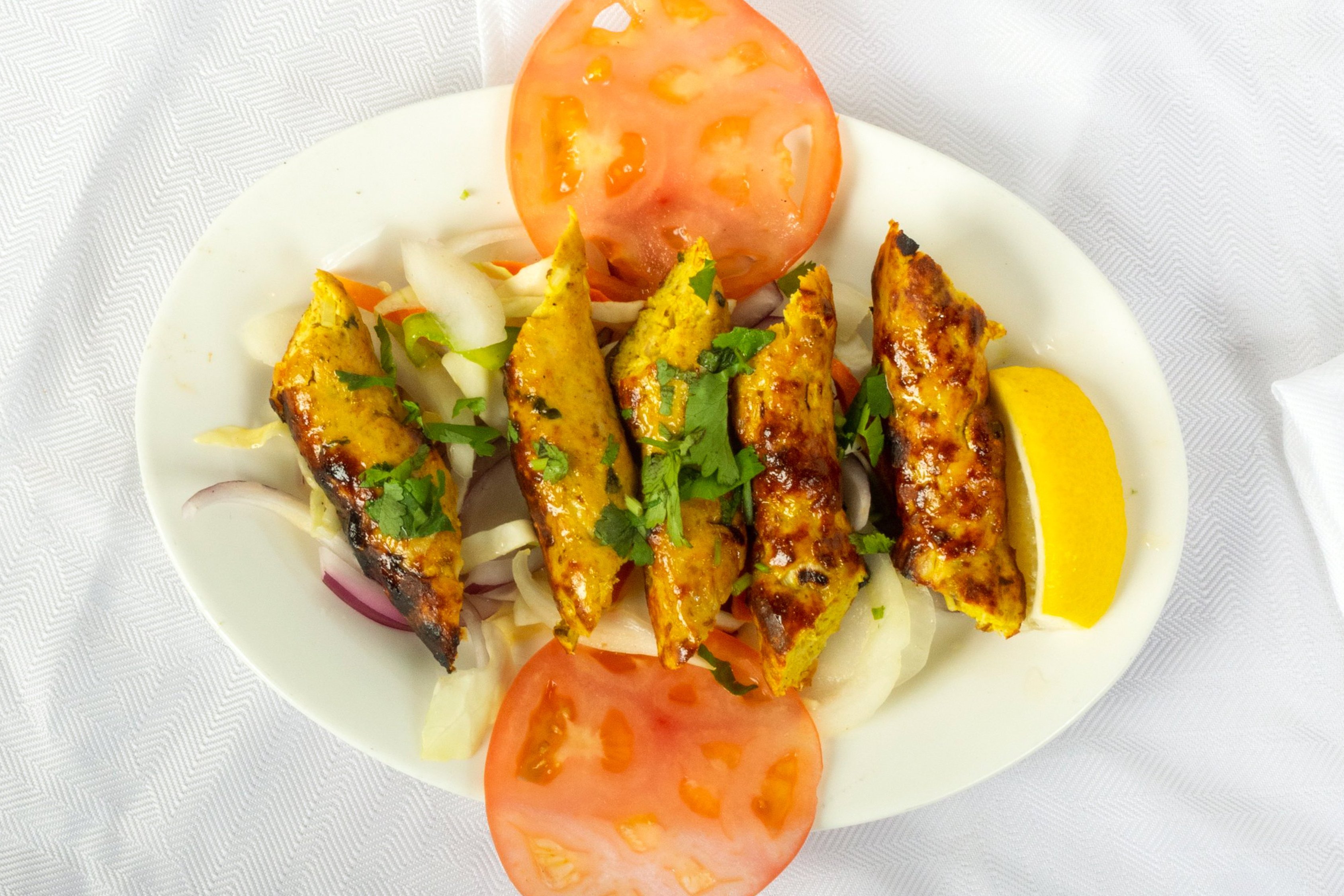 Chicken Reshmi Kabab Lunch.