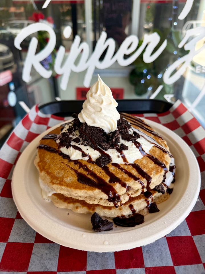 Oreo Explosion Pancakes.
