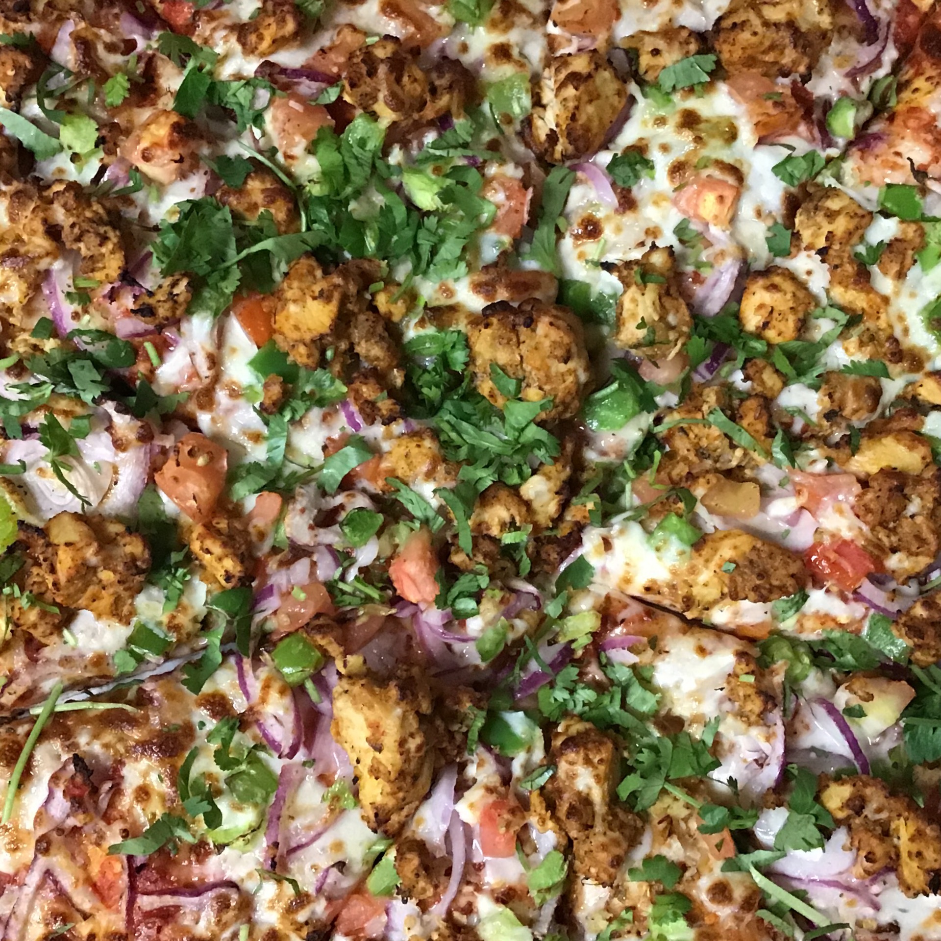 Karahi Chicken Pizza.