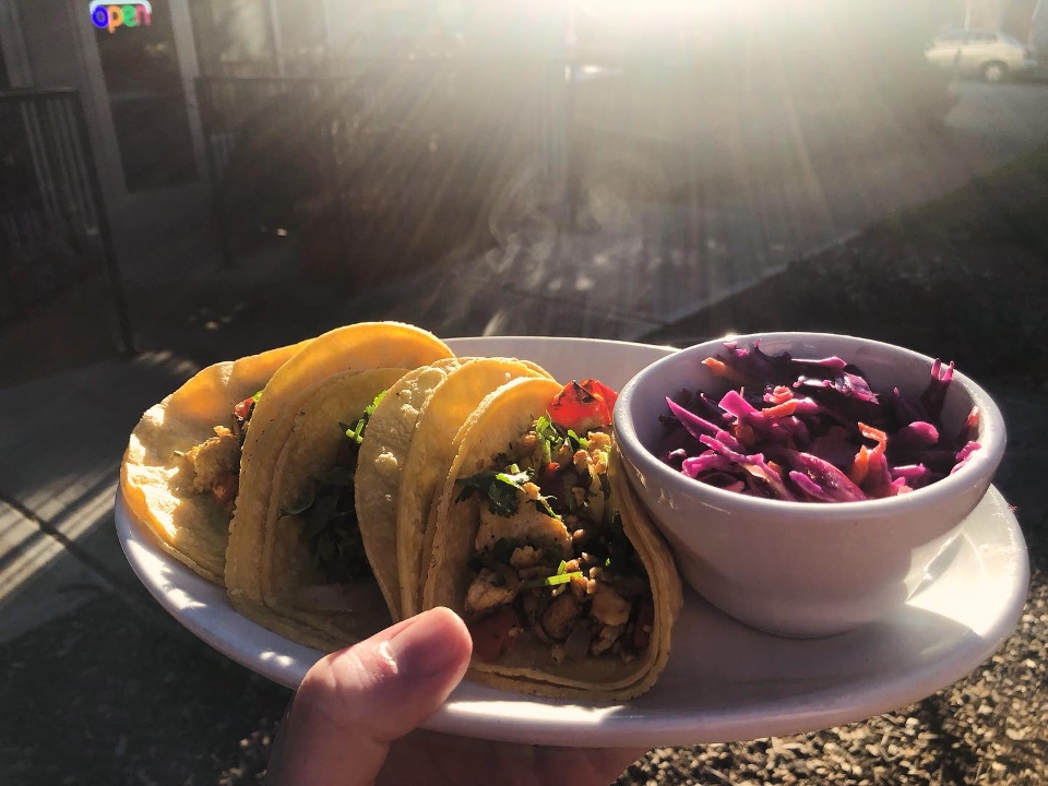 Tempeh Taco Plate.