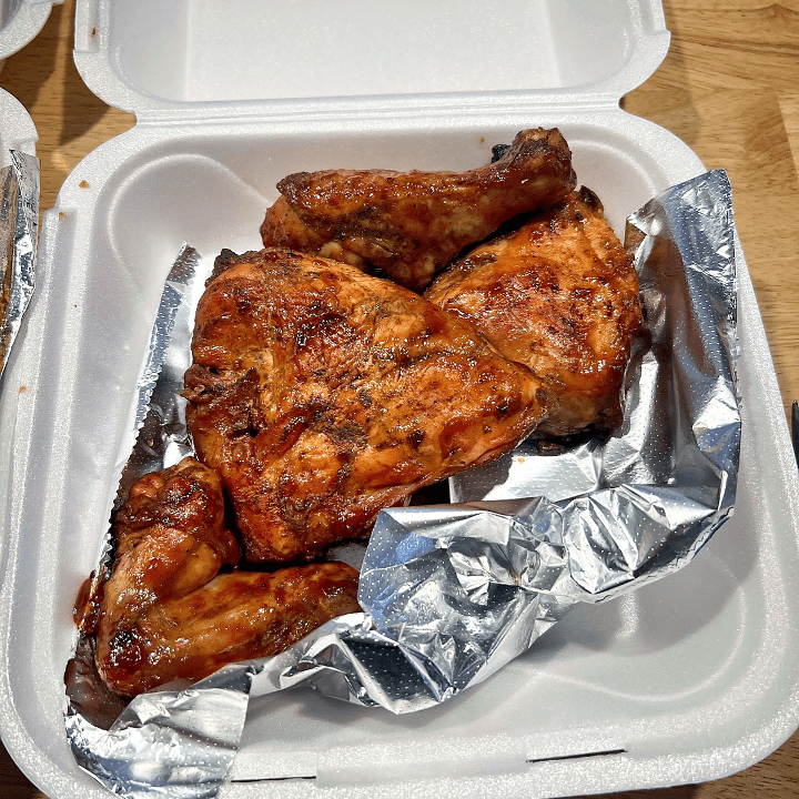 Smoked Half Chicken.