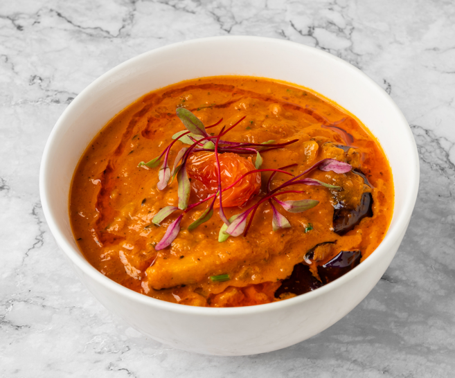Eggplant Cherry Tomato Curry (gf).