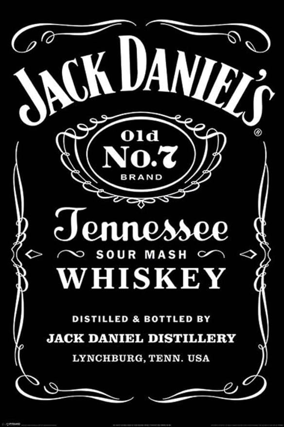 JACK DANIELS TENNESSEE WHISKEY.