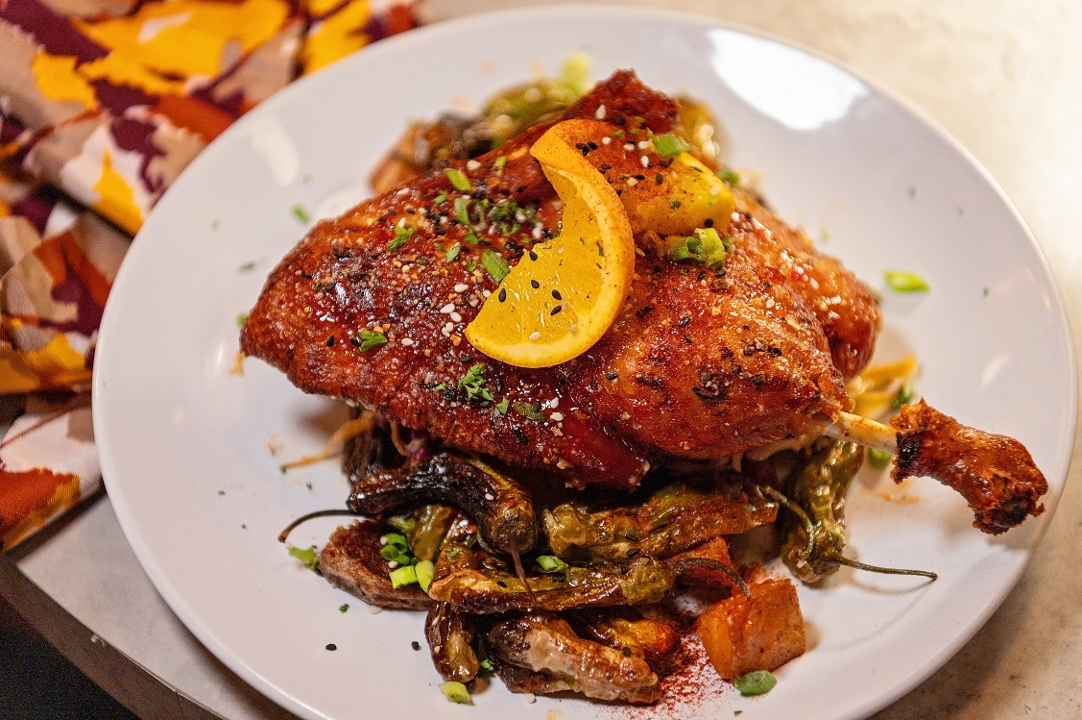 Orange Glazed Crispy Duck.