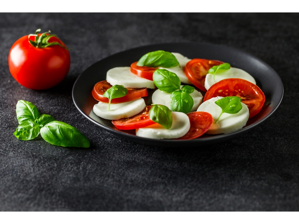 Full Fresh Mozzarella with Roasted Peppers.