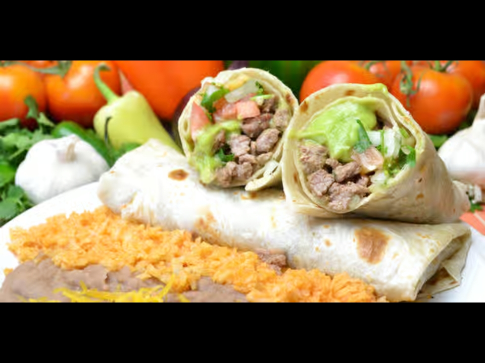 #7 Burrito Combo Plate.