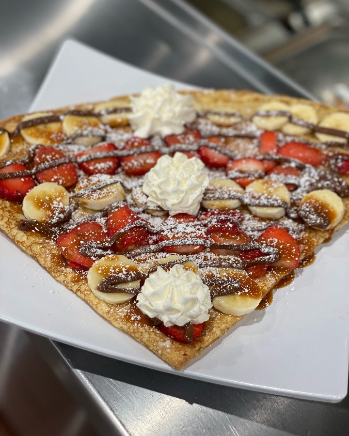 Strawberry- Banana- Nutella Crepes.