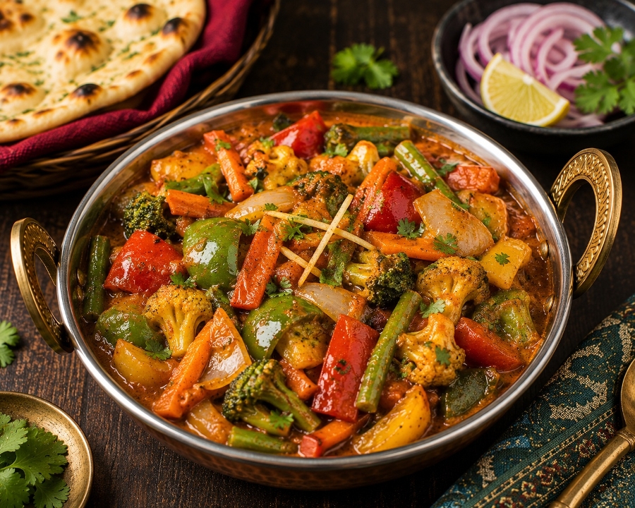 Vegetable Jalfrezi.