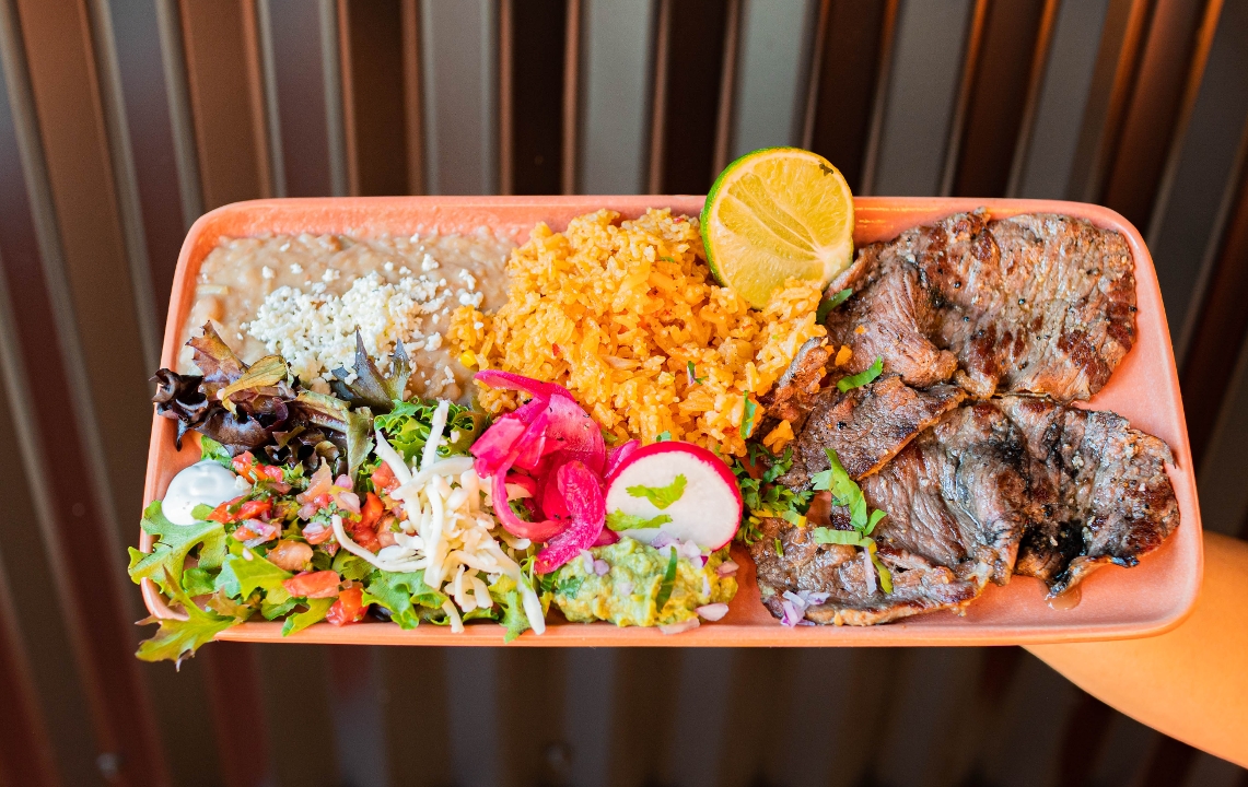 Carne Asada Plate.