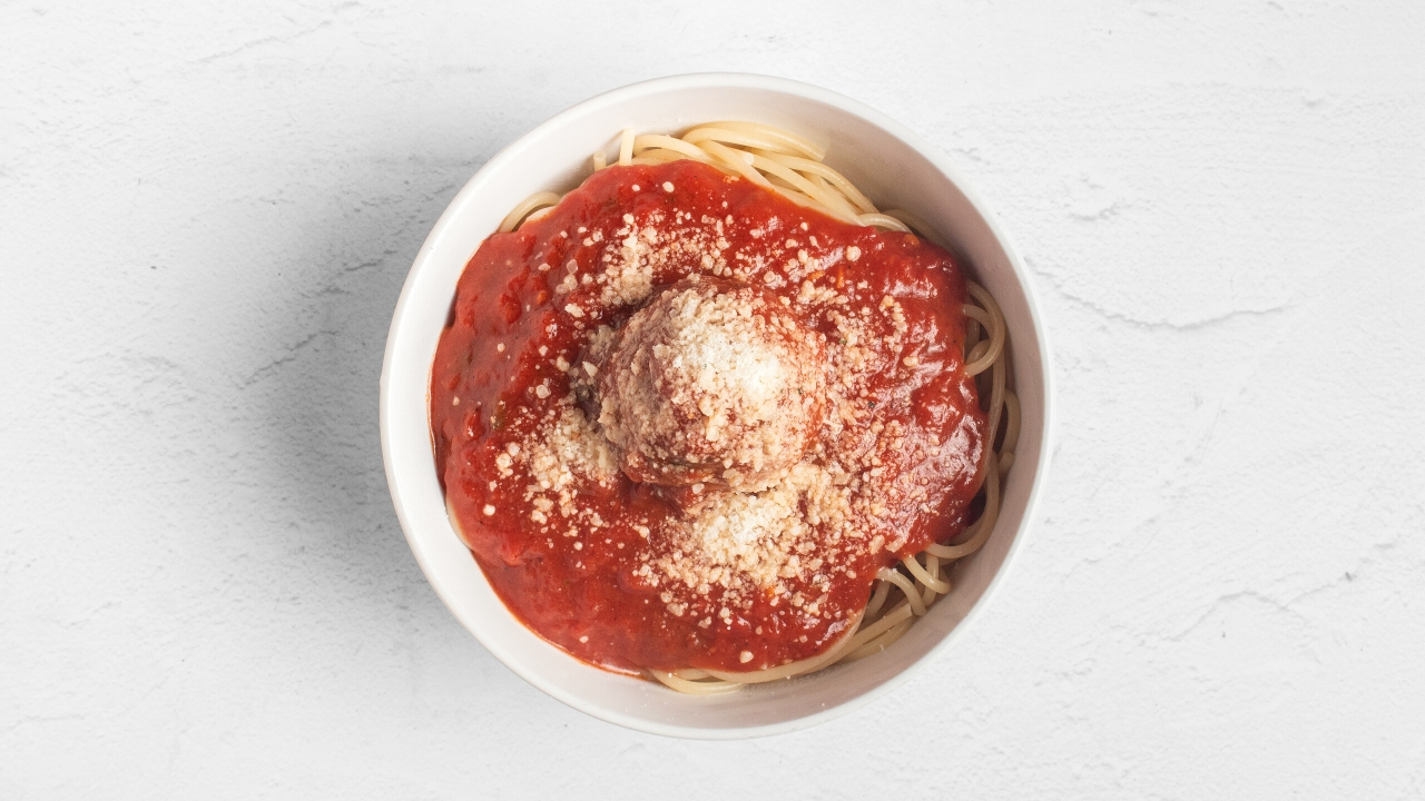 Kids Spaghetti with Meatballs.