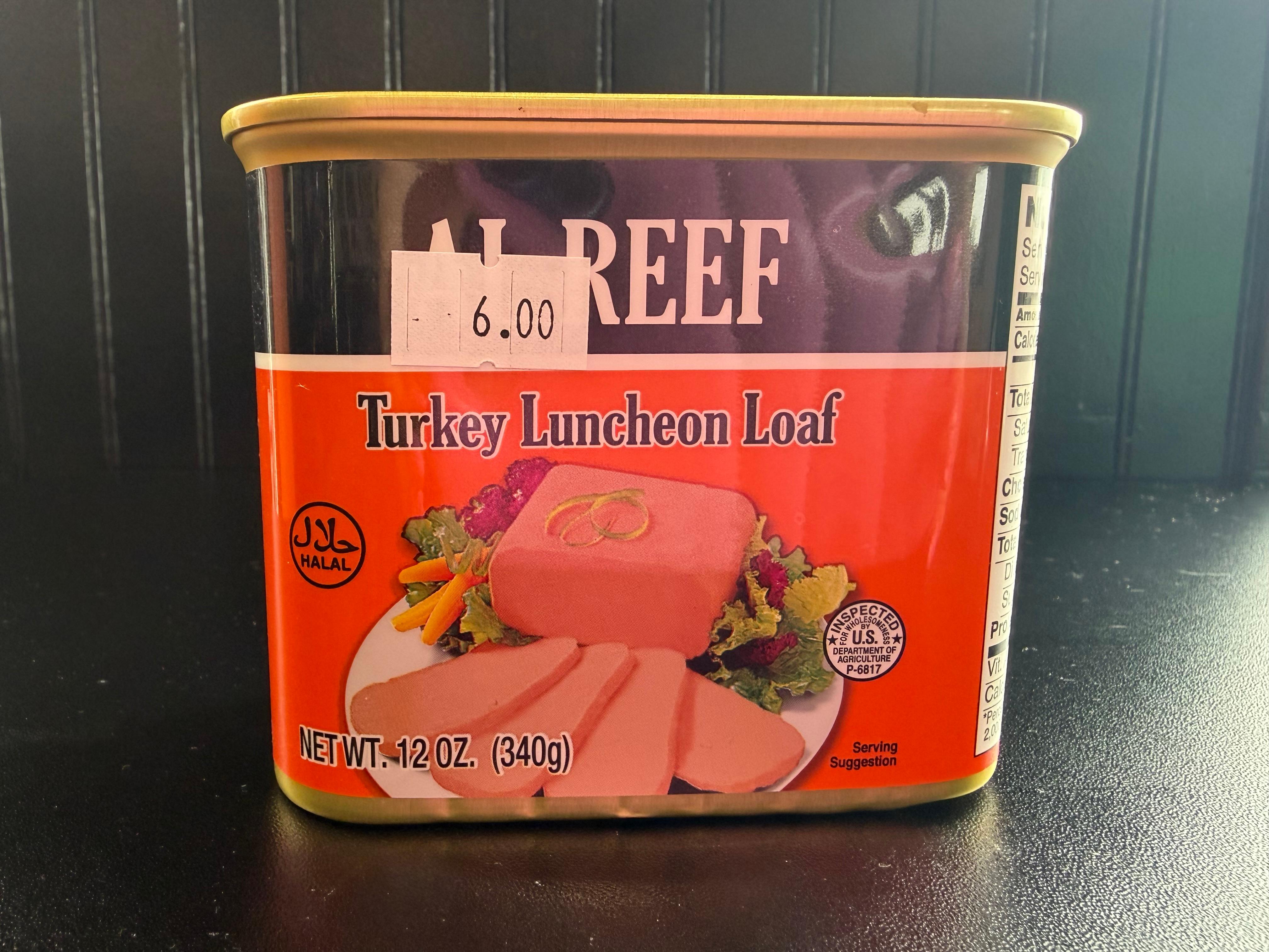 Al Reef Turkey Luncheon Loaf.
