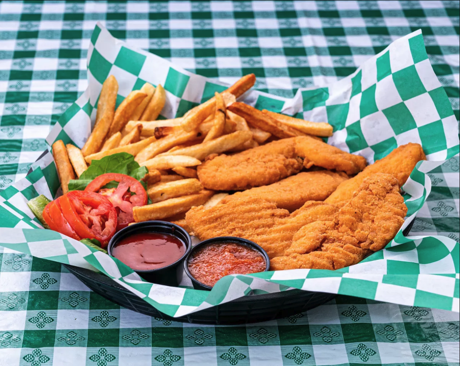 5 Pieces Crispy Chicken Finger Platter.