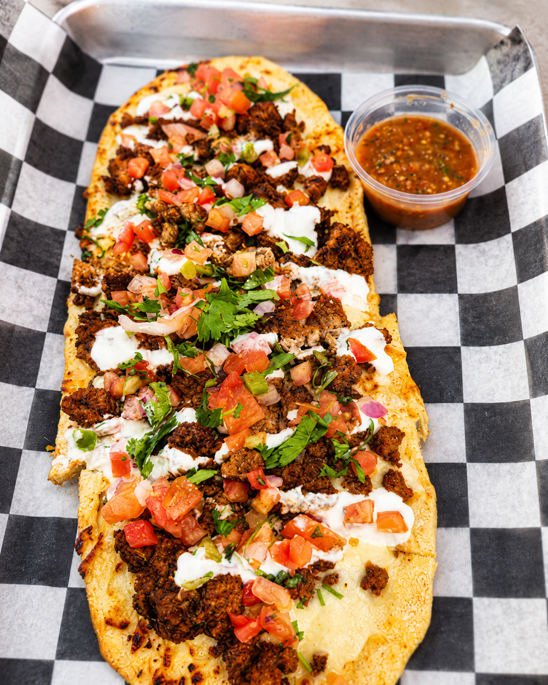 Taco Loco Flatbread.