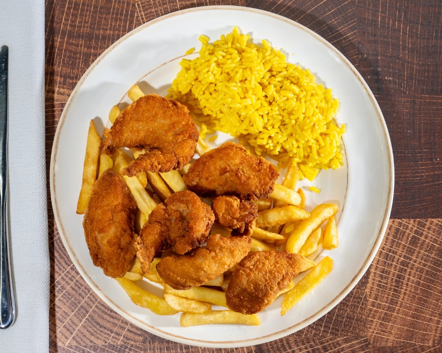 Fried Chicken Tender Platter.