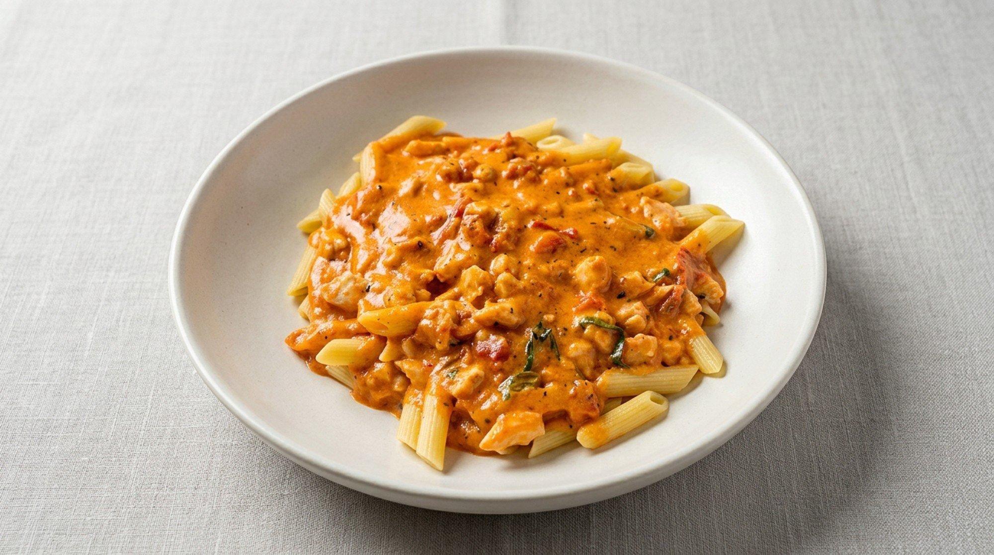 Penne Alla Vodka with Crab Meat.
