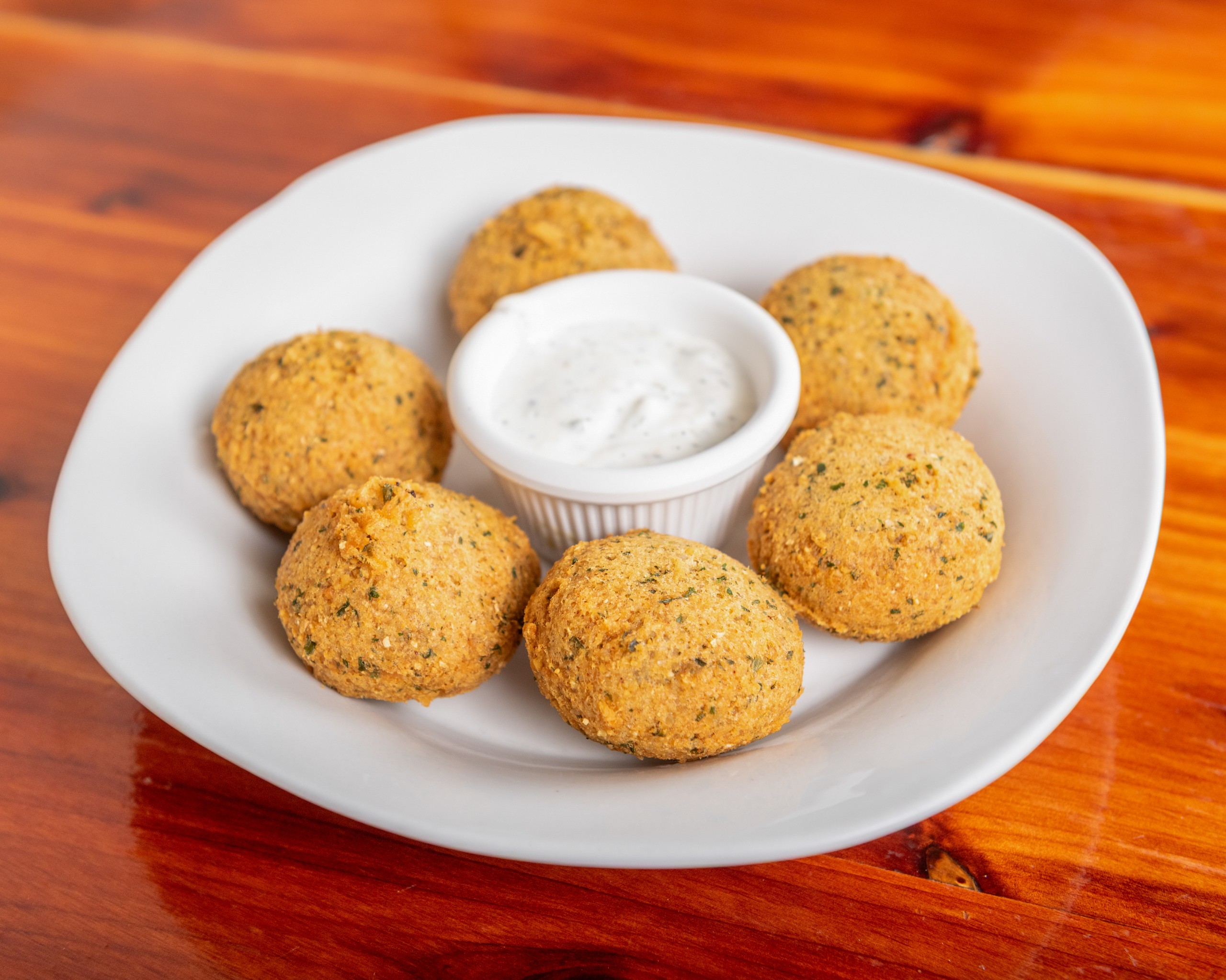 Falafel with Tzatziki.