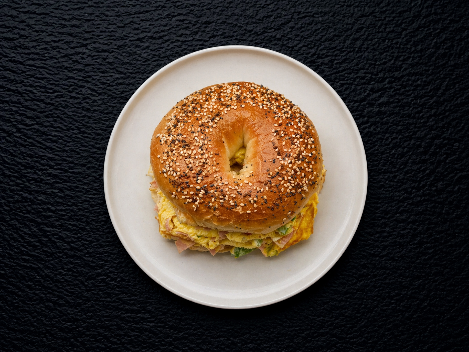 Create Your Own Omelette Sandwich.