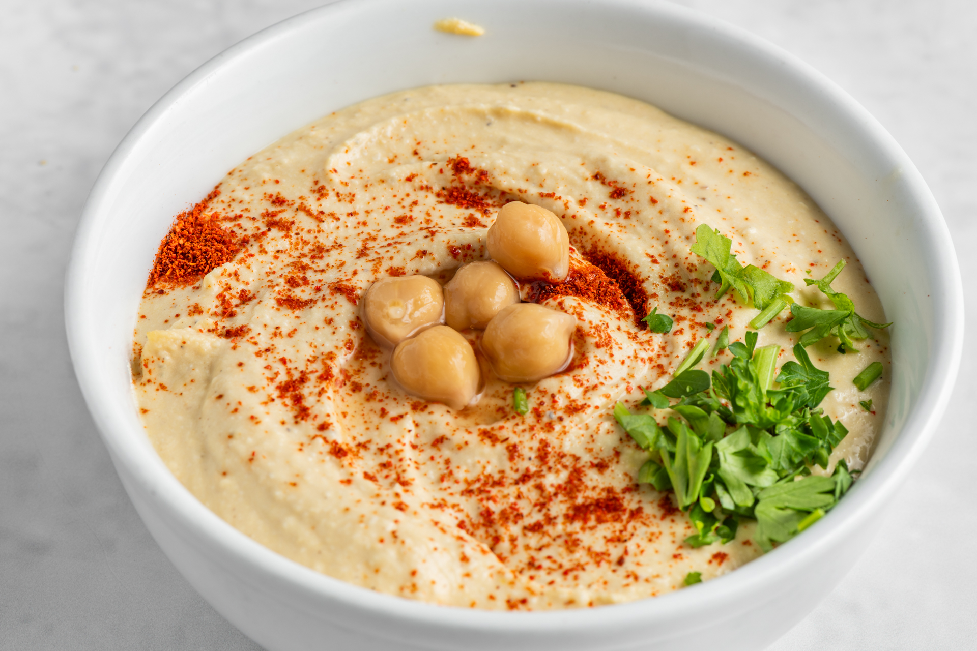 Hummus dip with pita bread