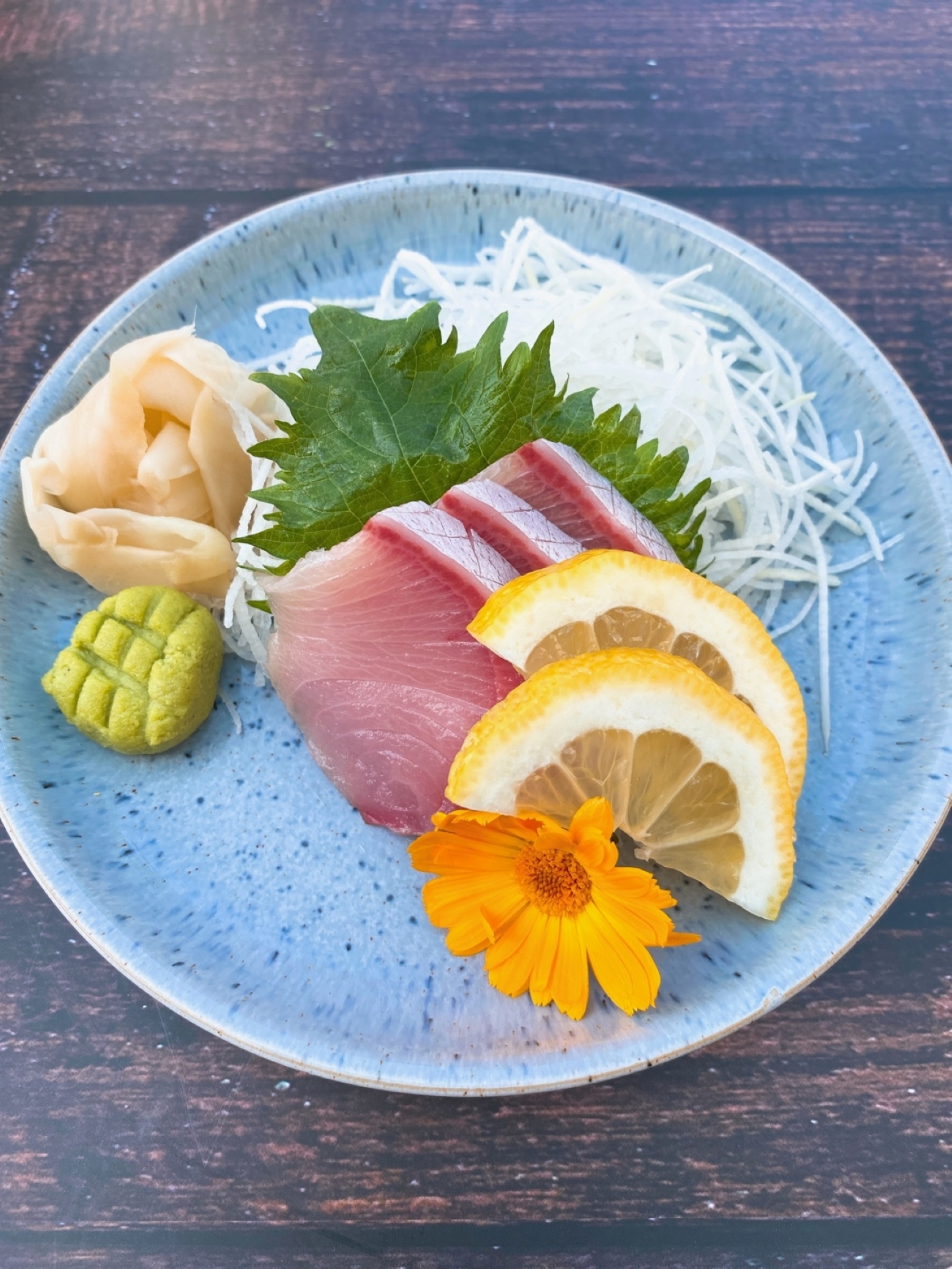 Yellowtail Sashimi.
