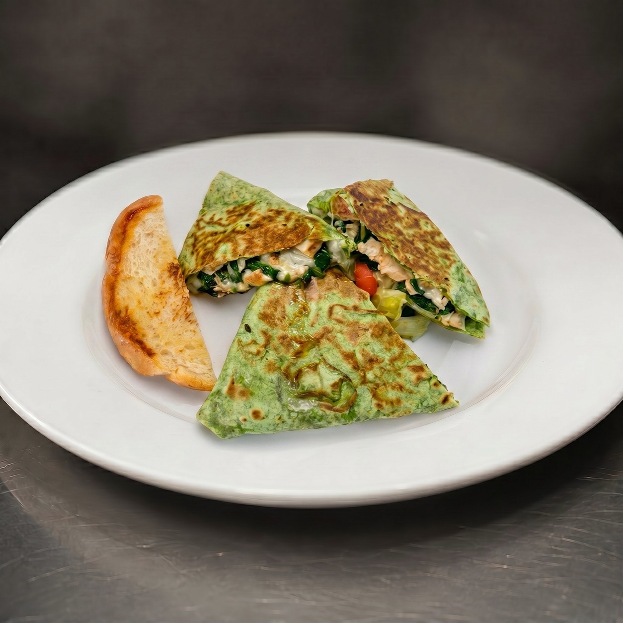 Spinach Quesadilla.