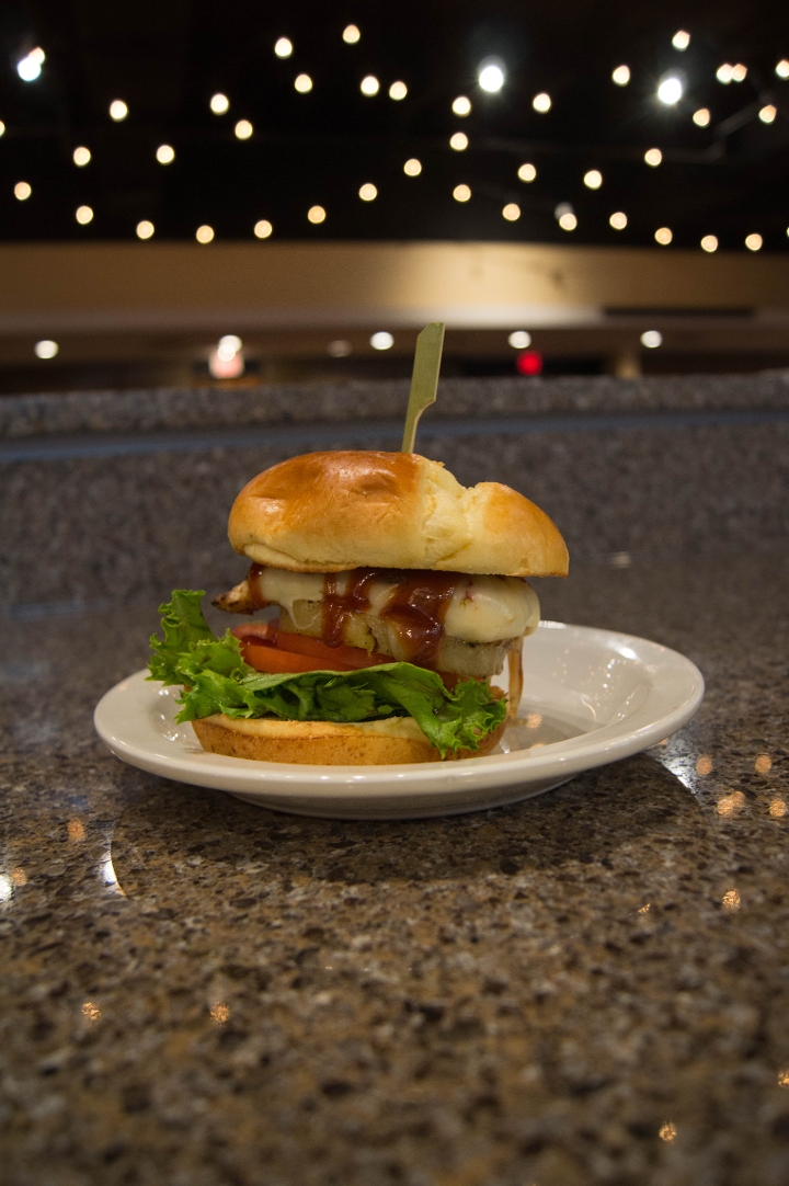 Carribean Chicken Sandwich.