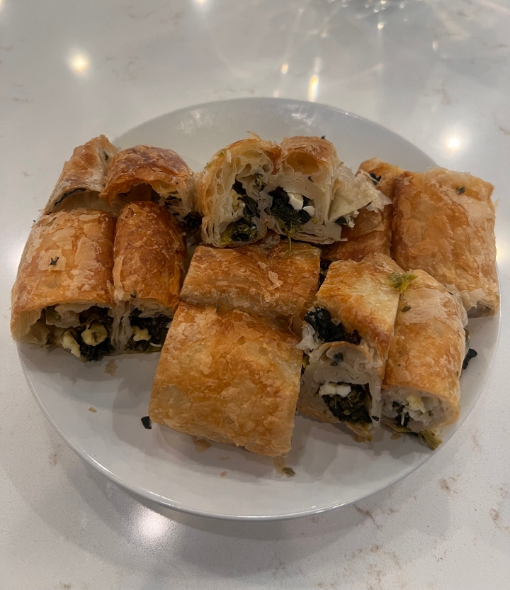Spinach and Feta Borek Plate.