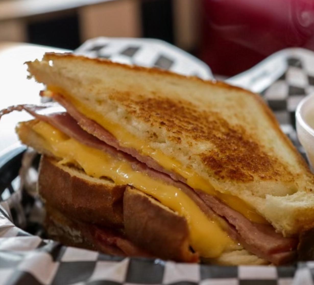 Grilled Ham and Cheese.