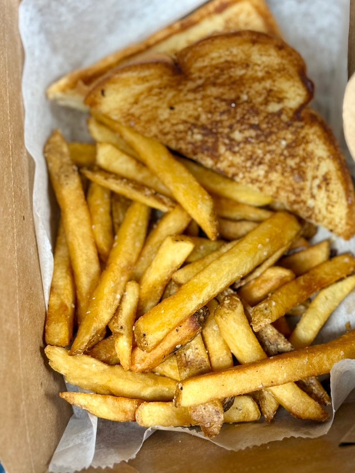 Kids Grilled Cheese and Fries.