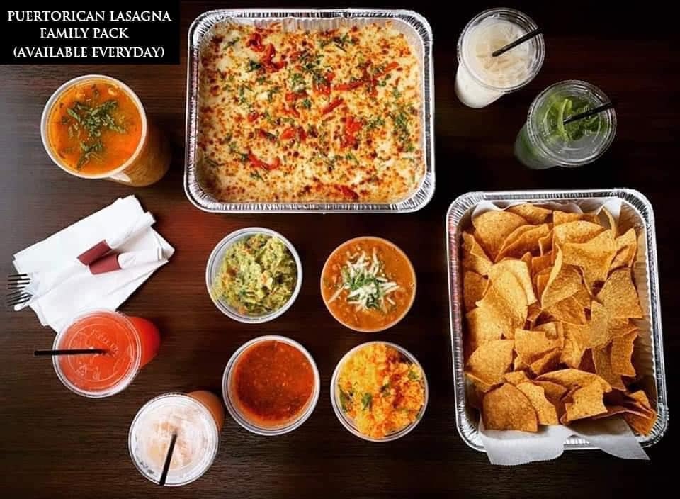 PUERTORICAN LASAGNA FAMILY PACKAGE.