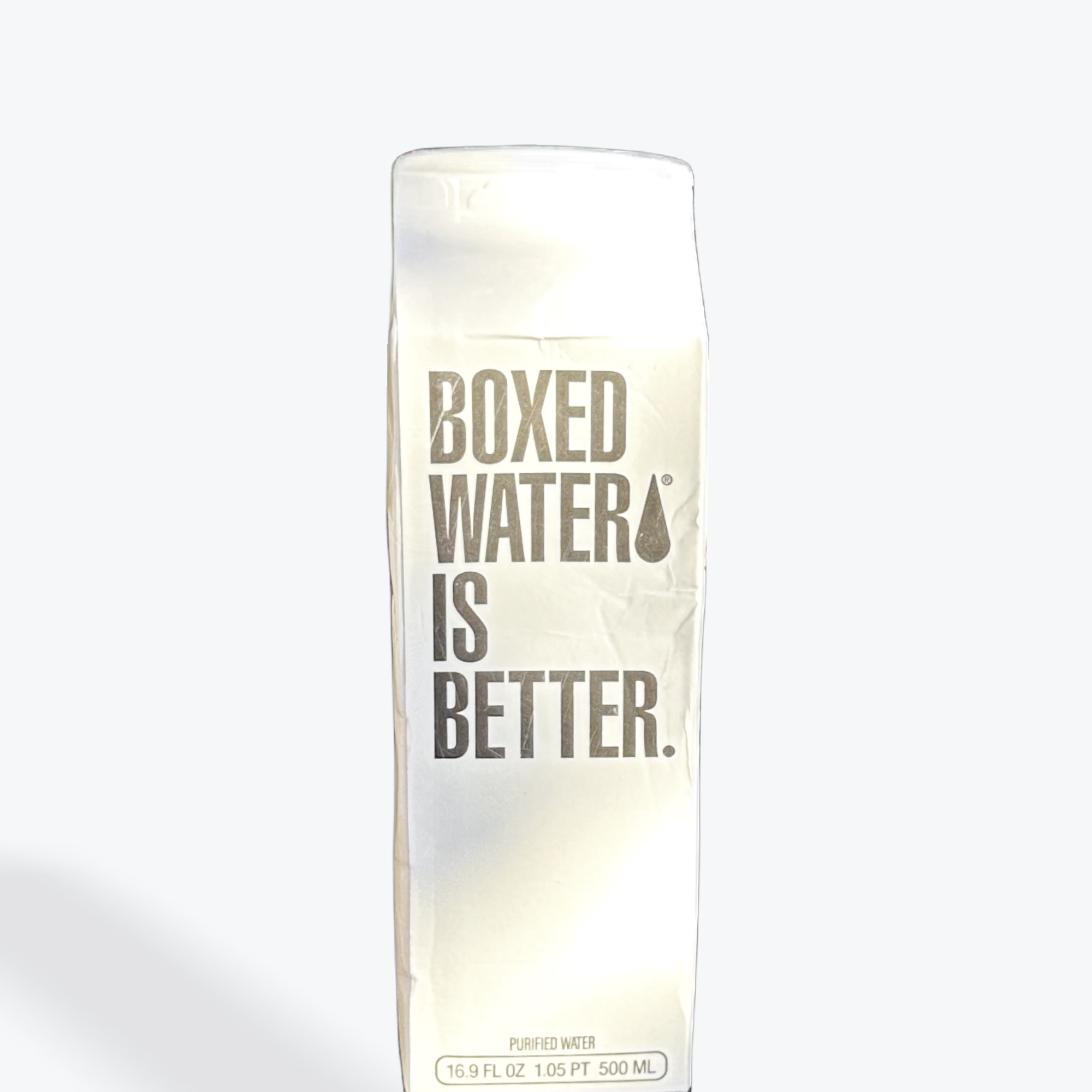 Box Water.