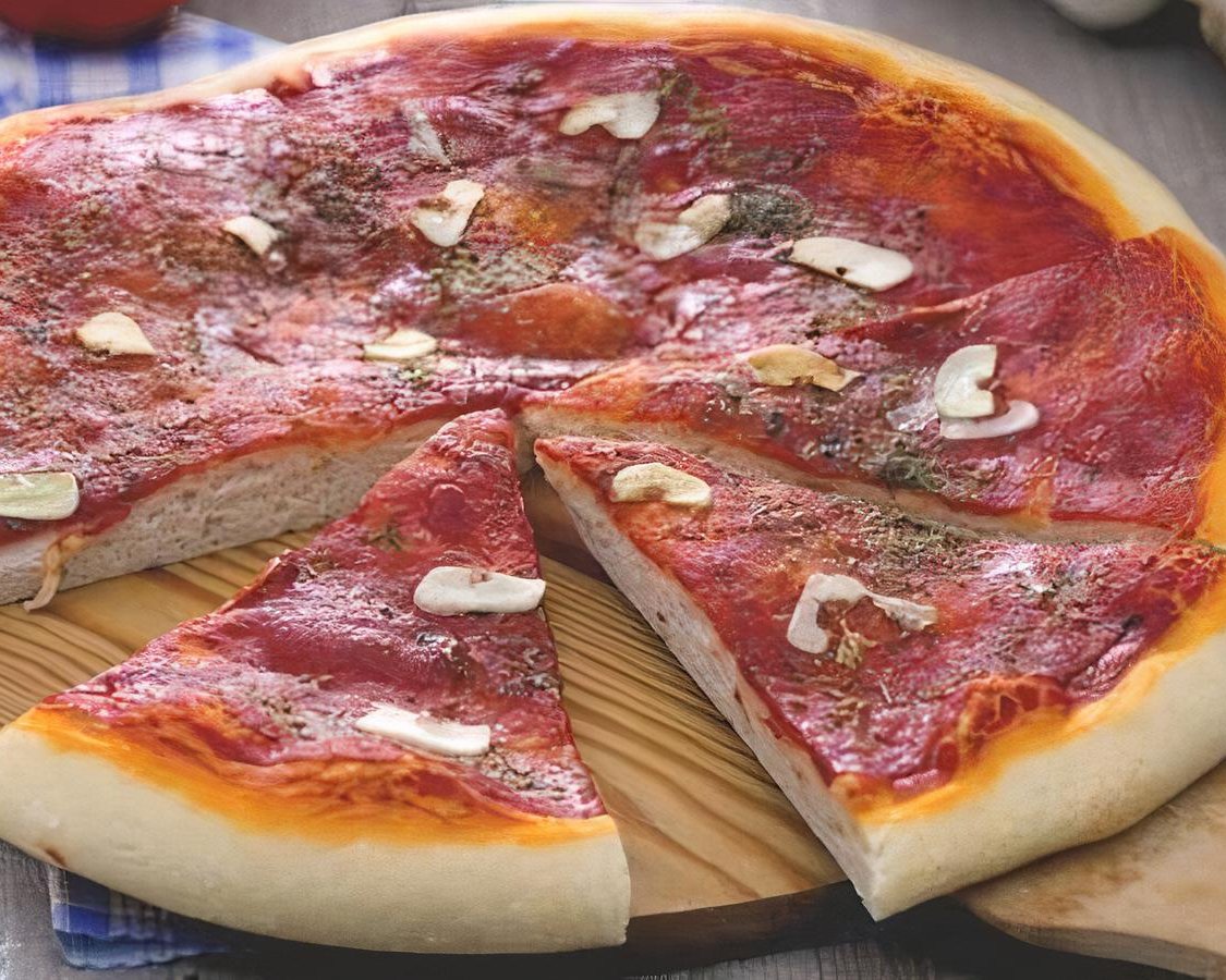 Vegan Marinara Pizza.