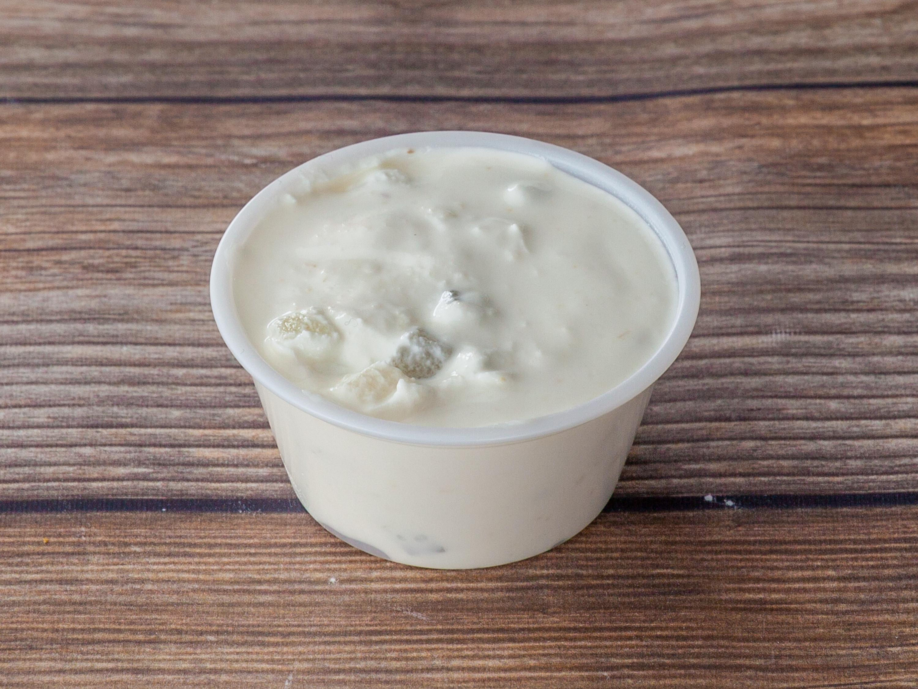 Cup of Taziki Sauce.