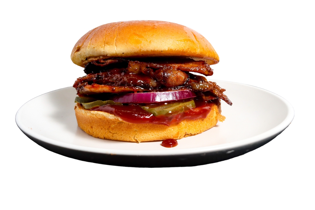 BBQ Brisket Sandwich & Fries.